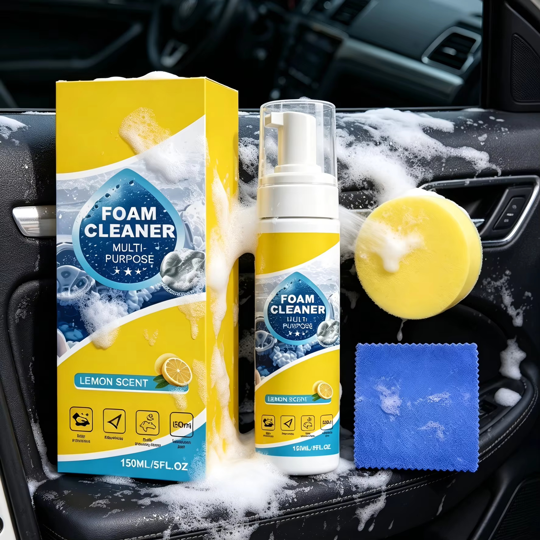 Multi-Purpose Foam Car Interio - Leather Cleaner Interior recension och pris