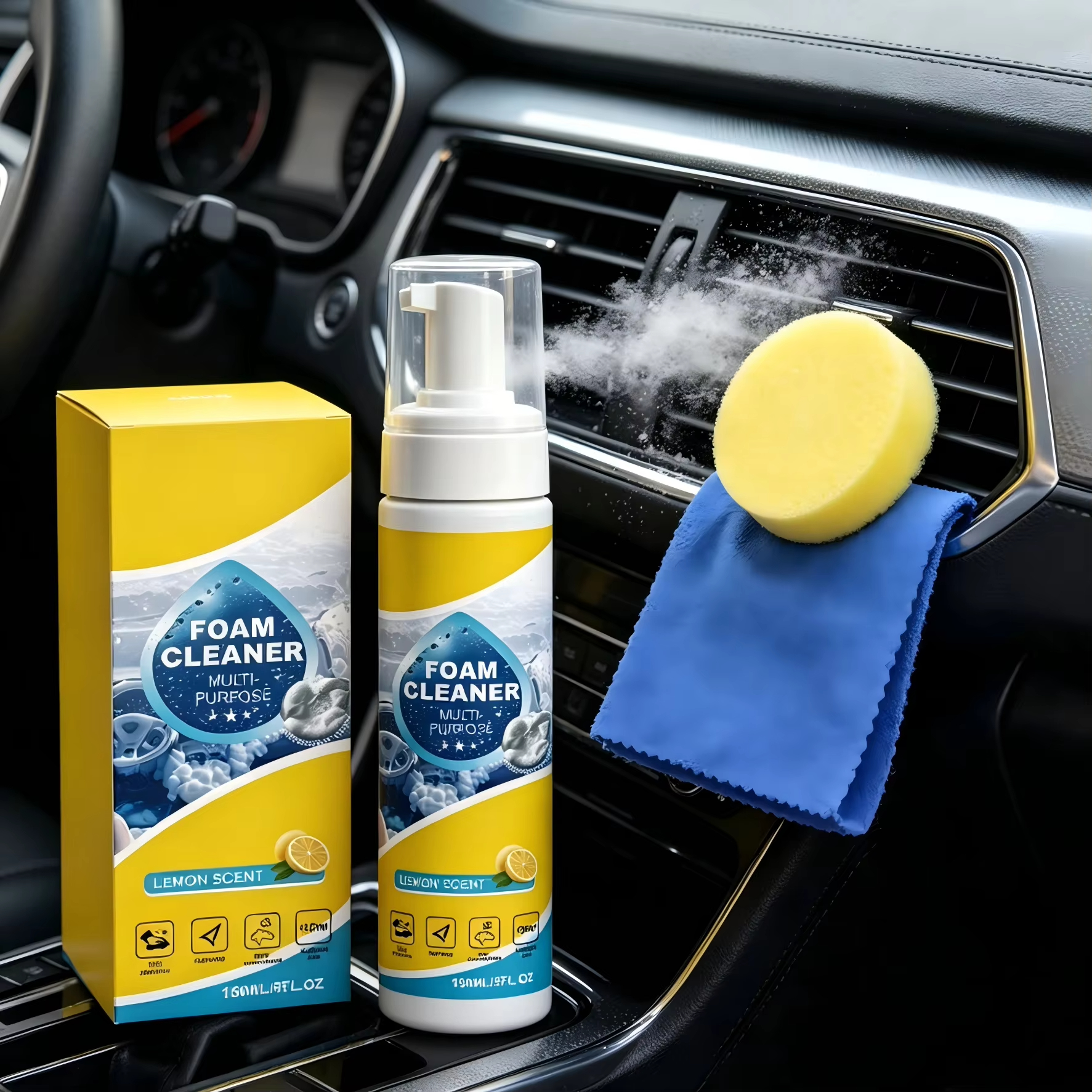 Multi-Purpose Foam Car Interio - Leather Cleaner Interior recension och pris