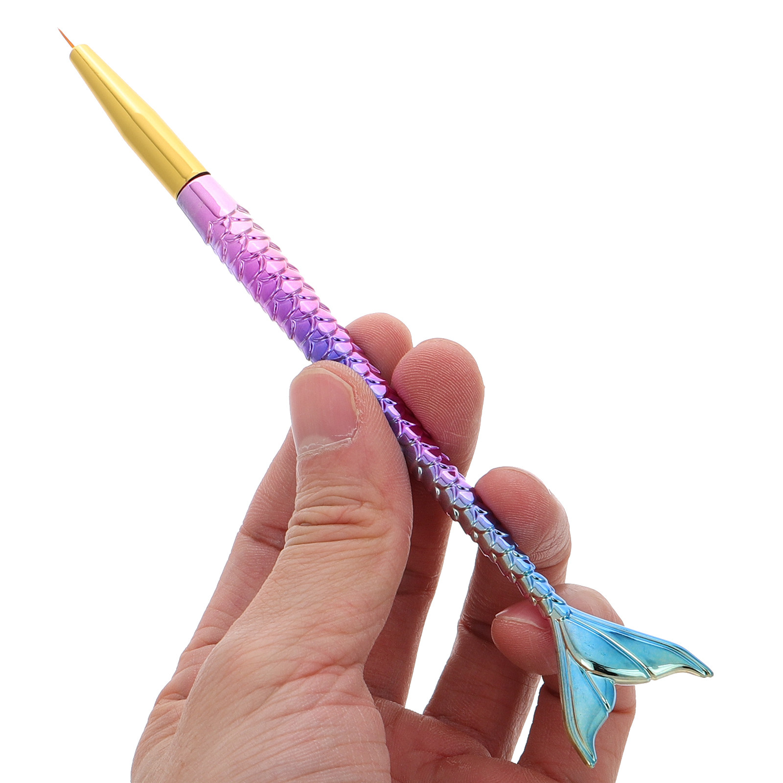 3Pcs Mermaid Tail Nail Art Lin - Detailing Brush Set recension och pris