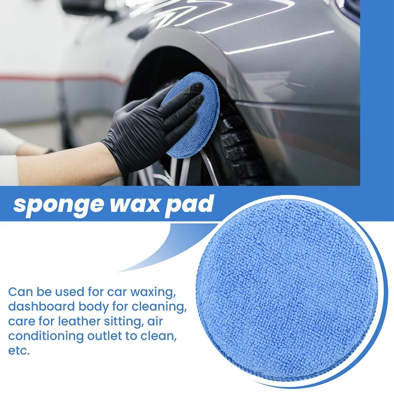 5Inch Microfiber Wax Applicato - Wax Applicator Pad recension och pris