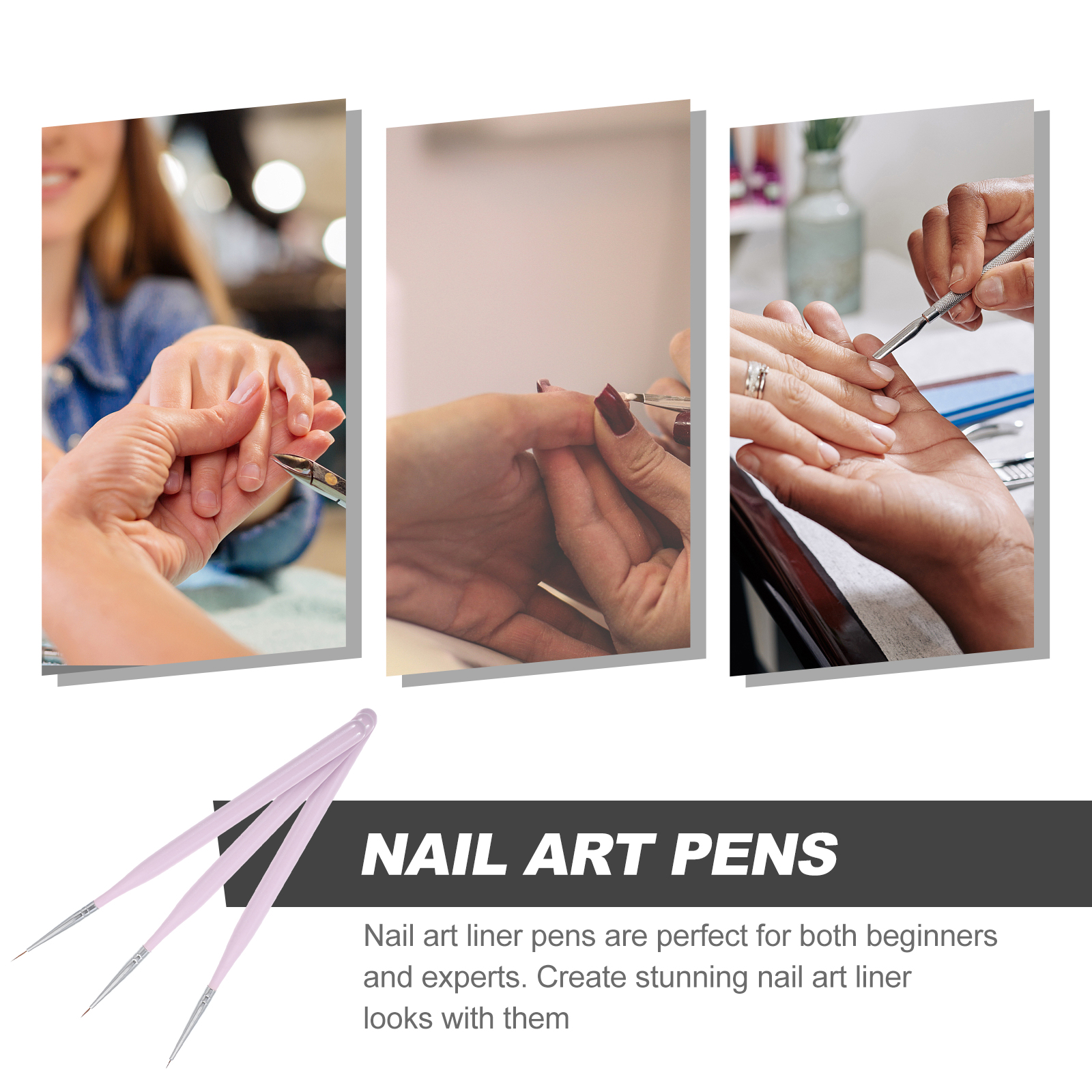 3Pcs Nail Art Brush Set Fine T - Detailing Brush Set recension och pris