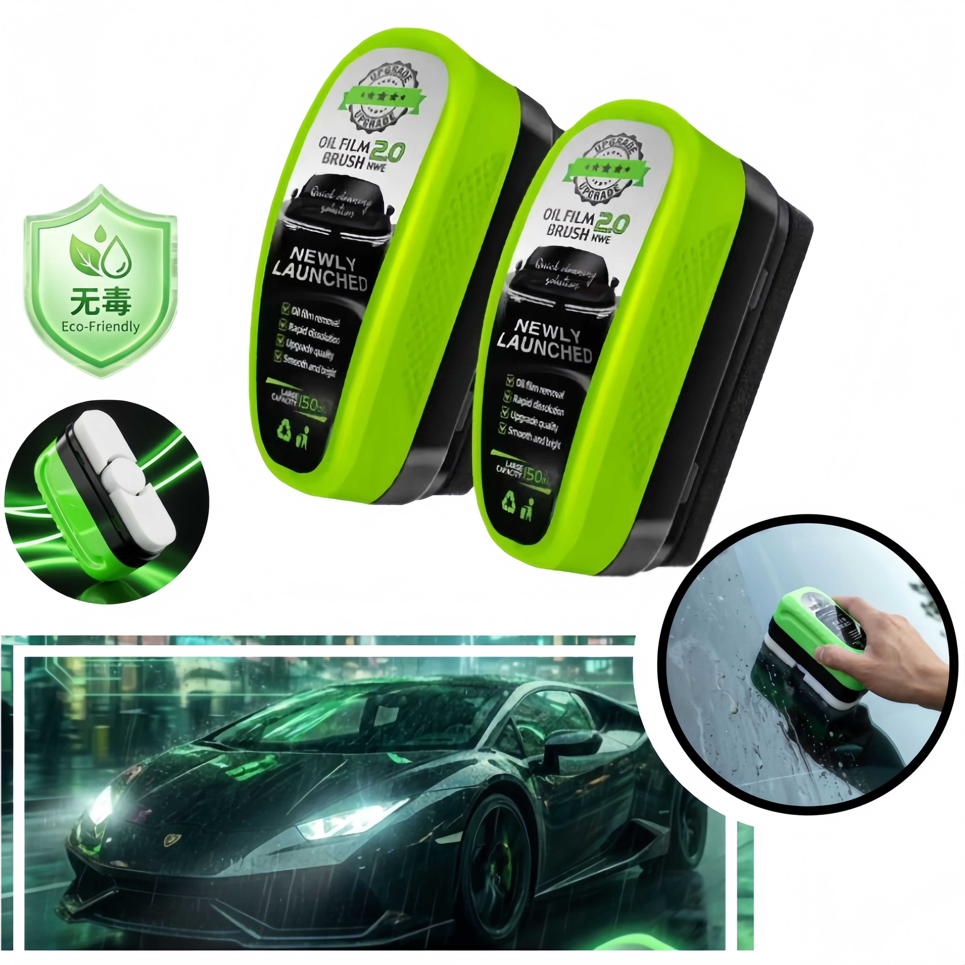 Non Toxic Car Glass Oil Film R - Detailing Brush Set recension och pris