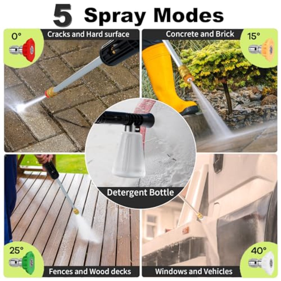Power waher 4300PSI with 4 Qui - Foam Cannon Car Wash recension och pris