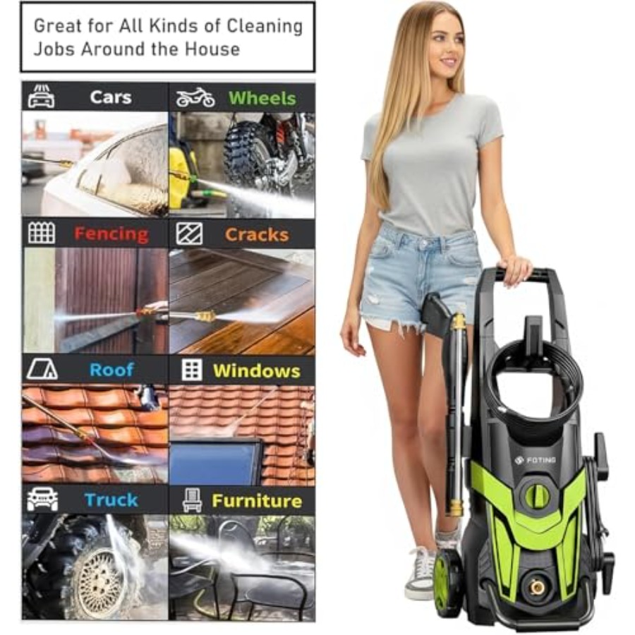 Power waher 4300PSI with 4 Qui - Foam Cannon Car Wash recension och pris