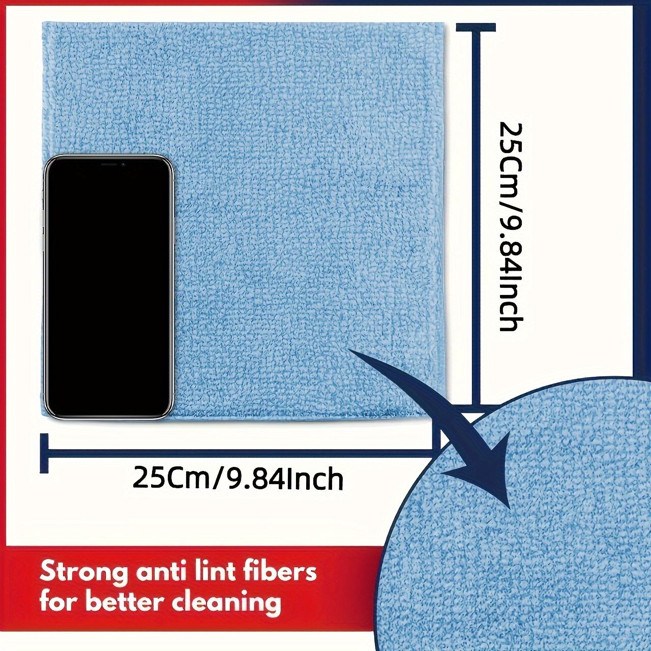 1-50pcs Light Blue Microfiber  - Microfiber Towel Detailing recension och pris