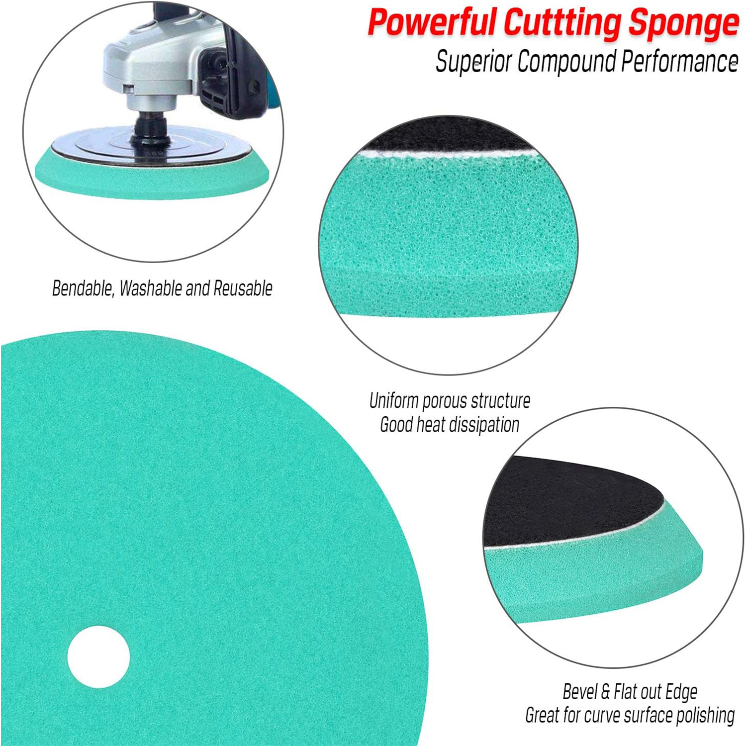 3pcs Polishing Pads, Orbital B - Polish Pad Set Buffer recension och pris