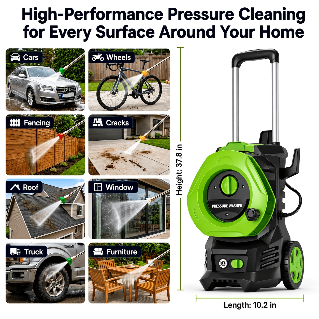 Electric Pressure Washer Power - Foam Cannon Car Wash recension och pris