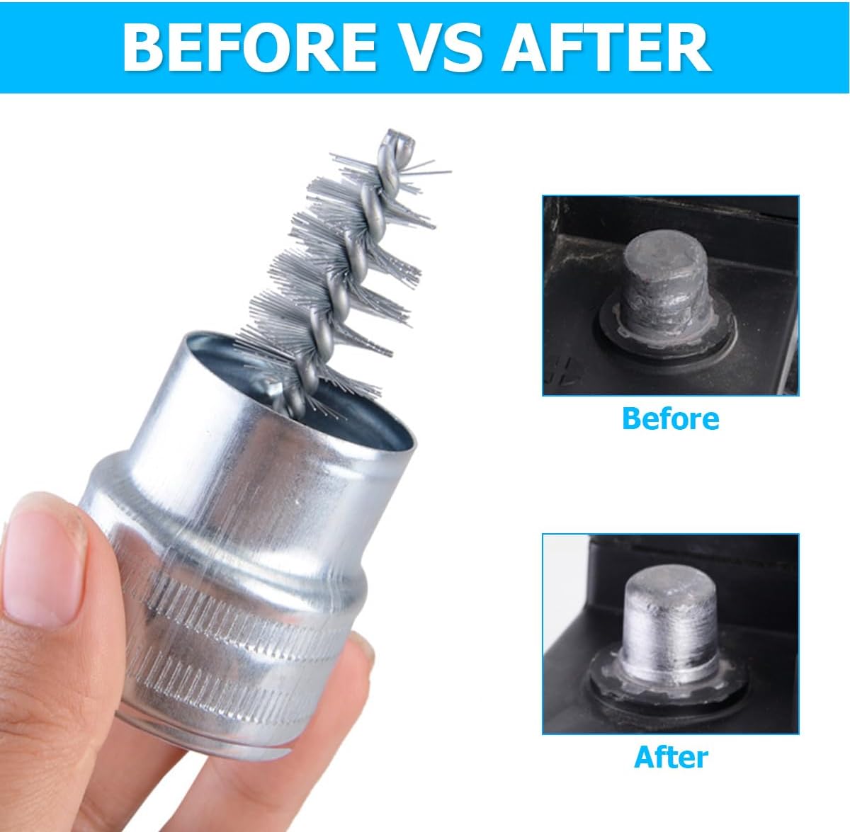 2PCS Car Battery Terminal Clea - Car Cleaning Brush recension och pris
