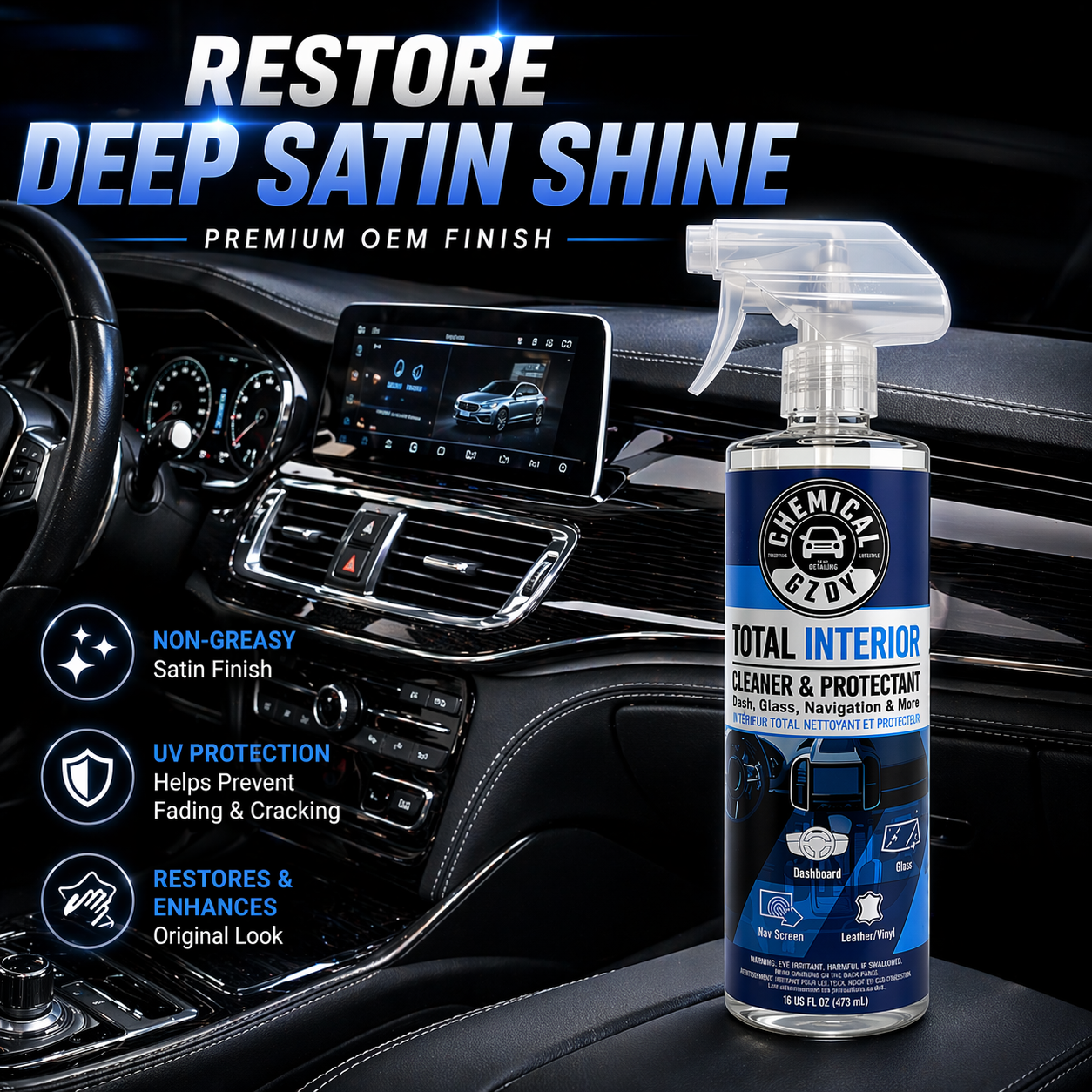 Total Interior Cleaner 473ml – - Leather Cleaner Interior recension och pris