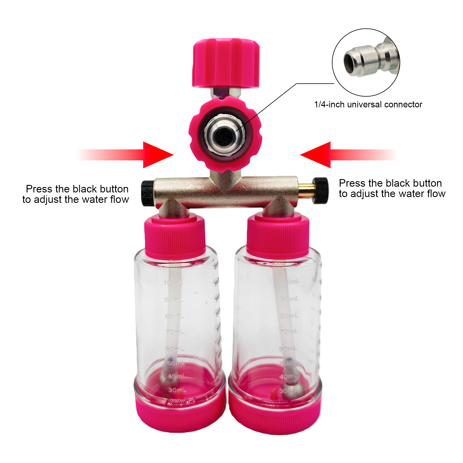 100ML Dual-Kettle Foam Sprayer - Pressure Washer Foam Gun recension och pris
