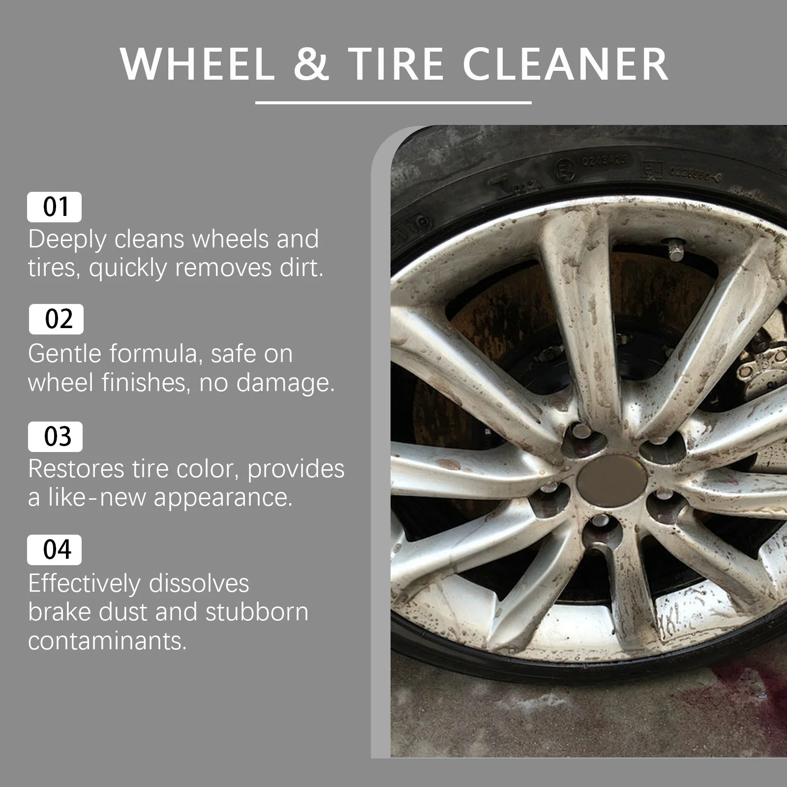 Professional Wheel Tire Cleane - Wheel Cleaner Alloy recension och pris