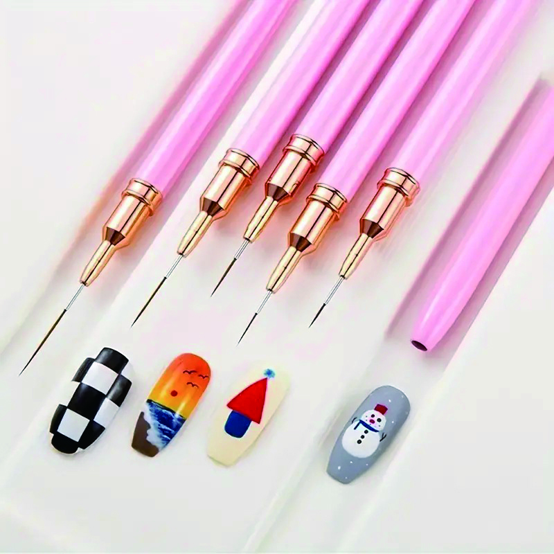 5-Piece Nail Art Pen Set, Ultr - Detailing Brush Set recension och pris