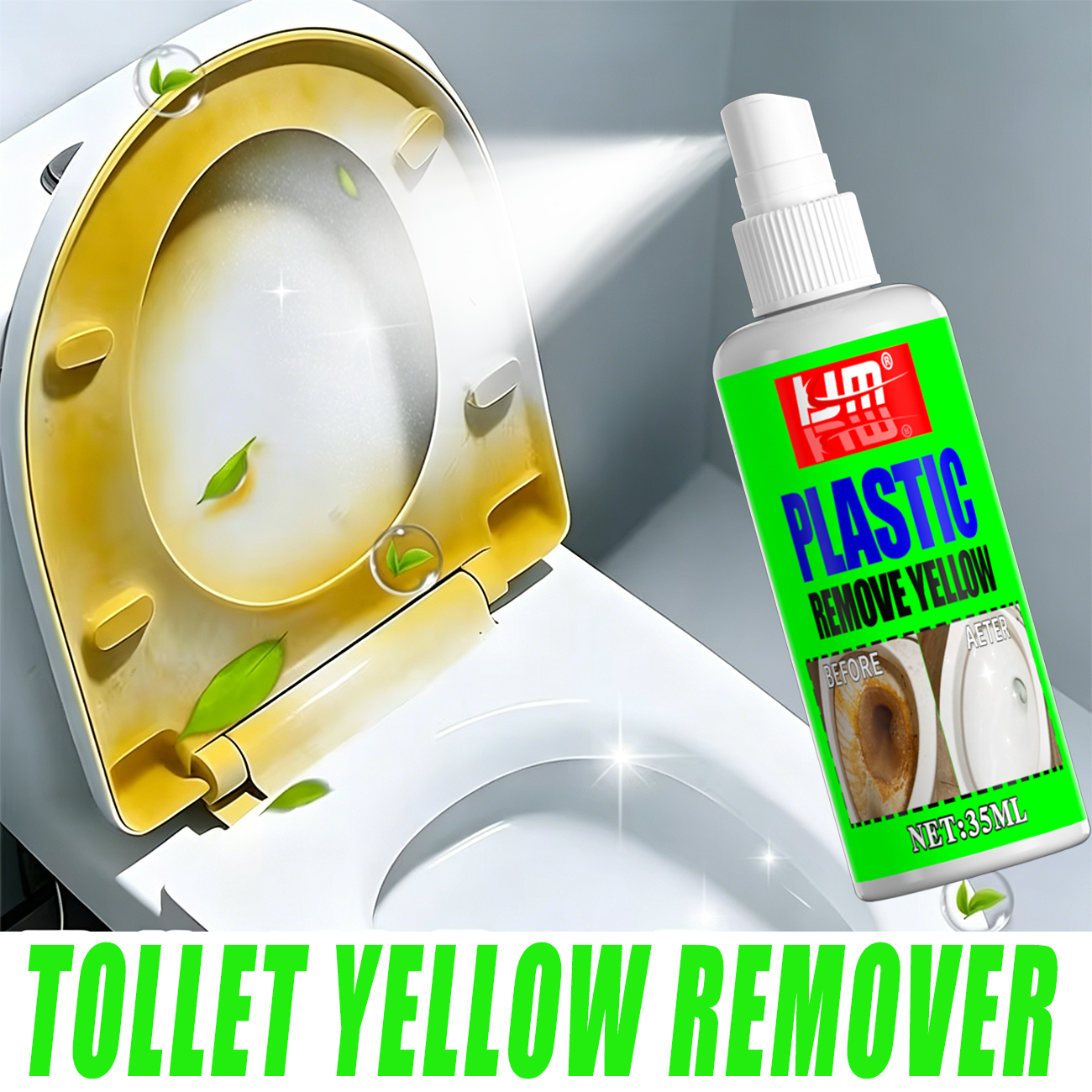 KJM 35ml Toilet Seat Yellow Re - Seat Cleaner Fabric recension och pris