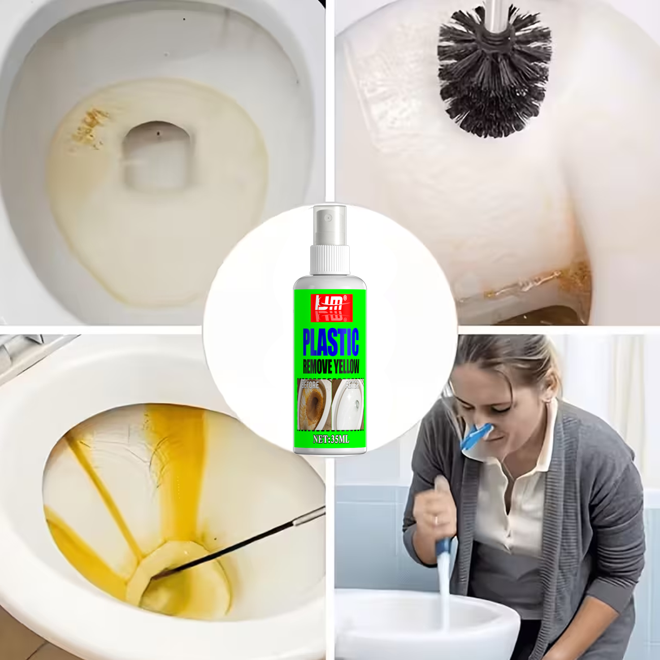 KJM 35ml Toilet Seat Yellow Re - Seat Cleaner Fabric recension och pris